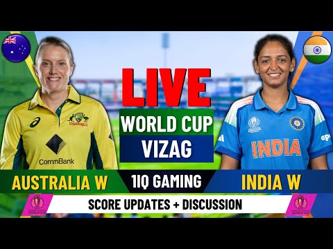 Thumbnail for Live Cricket Match Today | India Women vs Australia Women | THRILLING Live Score & Commentary!