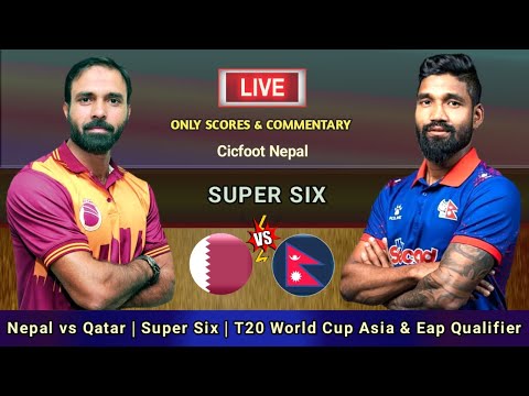 Thumbnail for Nepal vs Qatar Live Score  & Commentary Only | T20 World Cup Asia and Eap Qualifier | Cricfoot Nepal