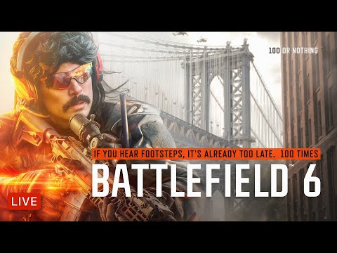 Thumbnail for 🔴LIVE - DR DISRESPECT - BATTLEFIELD 6 - CHASING 100 KILLS