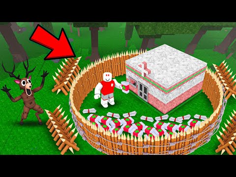 Thumbnail for I Built a HOSPITAL BASE In 99 Nights In The Forest!