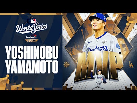 Thumbnail for Yoshinobu Yamamoto joins Hideki Matsui as the 2nd Japanese-born World Series MVP! 🇯🇵 | 山本由伸ハイライト