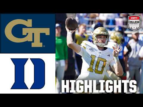 Thumbnail for Georgia Tech Yellow Jackets vs. Duke Blue Devils | Full Game Highlights | ESPN College Football