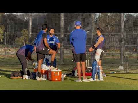 Thumbnail for Virat Kohli and Rohit Sharma’s first net session in Perth l India tour of Australia 2025 