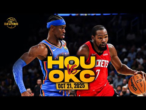 Thumbnail for Houston Rockets vs OKC Thunder Full Game Highlights | Oct 21, 2025 | FreeDawkins