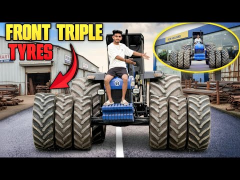 Thumbnail for 😳1st in world Finally अपने bulldozer में triple tyre डाल दिय || System hang