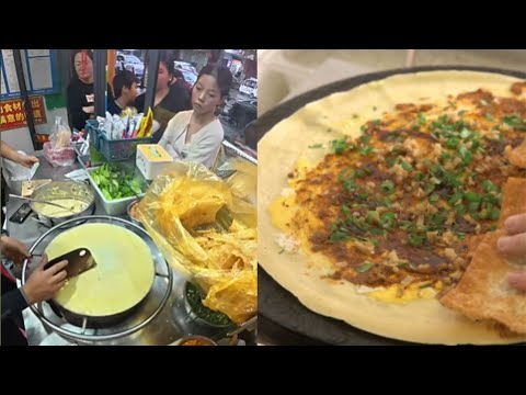 Thumbnail for 🔴 LIVE 🔴Delicious egg pancake | Egg & Dough Snack in China