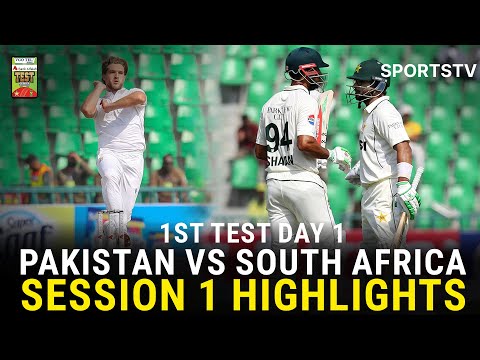Thumbnail for Session 1 Highlights | Pakistan vs South Africa Test Series 2025 | 1st Test Day 1 | PCB | M3U1U