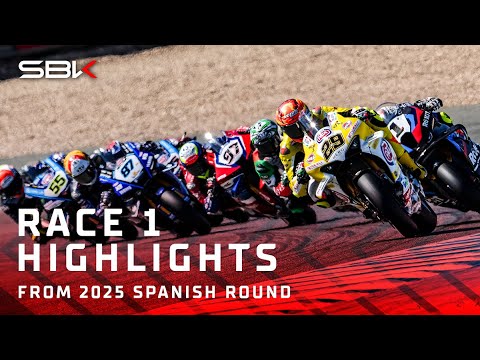 Thumbnail for HIGHLIGHTS from a tense Race 1 at Jerez 🔥 | 2025 #SpanishWorldSBK 🇪🇸