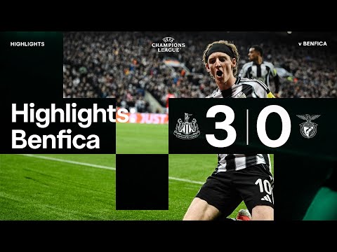 Thumbnail for HUGE WIN IN THE UCL 😍 Newcastle United 3 Benfica 0 | UEFA Champions League Highlights