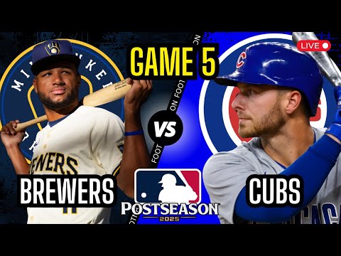Thumbnail for Chicago Cubs vs Milwaukee Brewers - MLB Playoffs: NLDS Game 5 - Live Stream - Color Radio Broadcast