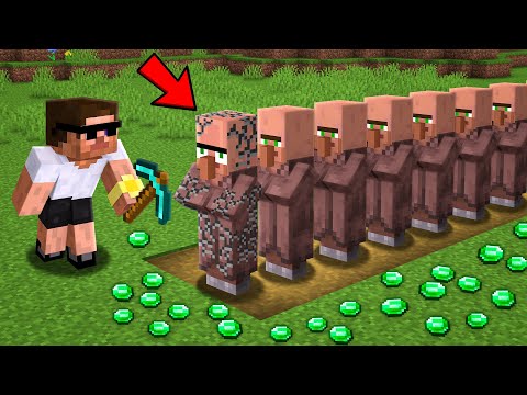 Thumbnail for Mining 1000 Villagers in Minecraft..