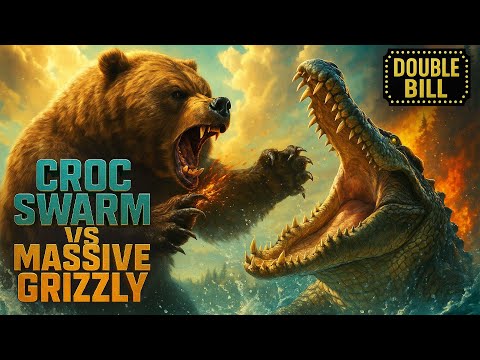 Thumbnail for Croc Swarm vs Massive Grizzly Full Movie | Monster Movie Double Bill | The Midnight Screening