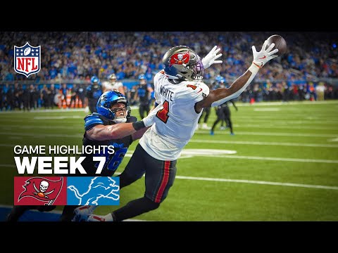 Thumbnail for Tampa Bay Buccaneers vs Detroit Lions Game Highlights | 2025 NFL Season Week 7