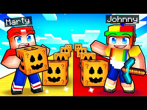 Thumbnail for EXTREME Halloween Lucky Block Race In Minecraft!