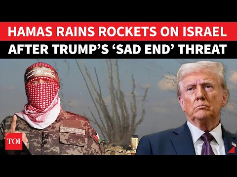 Thumbnail for Hamas BOMBARDS Israel In Response To Trump’s 'Sad End' Threat; 'Don't Even Dream Of...' | Watch
