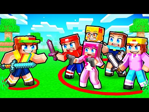 Thumbnail for JOHNNY CIRCLE VS FRIENDS CIRCLE IN MINECRAFT!