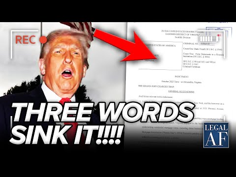 Thumbnail for Trump SCREWED INSTANTLY by THREE WORDS in INDICTMENT