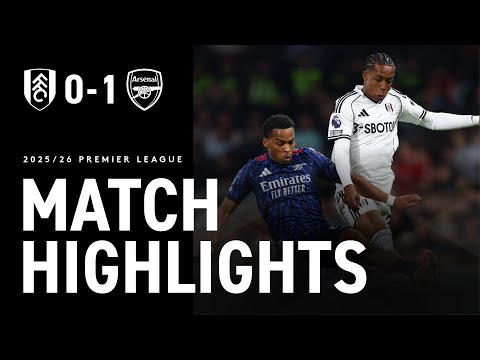 Thumbnail for HIGHLIGHTS | Fulham 0-1 Arsenal | Narrow defeat against league leaders