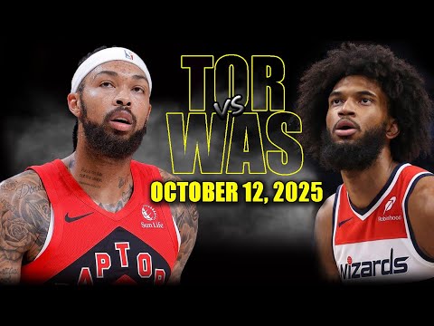Thumbnail for Toronto Raptors vs Washington Wizards Full Game Highlights - October 12, 2025 | NBA Preseason