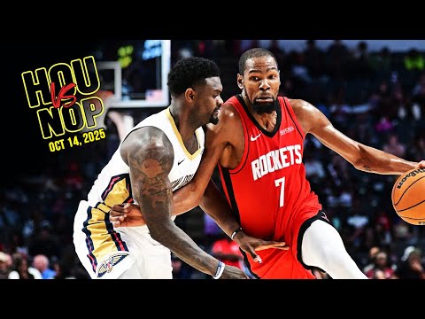 Thumbnail for Houston Rockets vs New Orleans Pelicans Full Game Highlights | Oct 14, 2025 | FreeDawkins