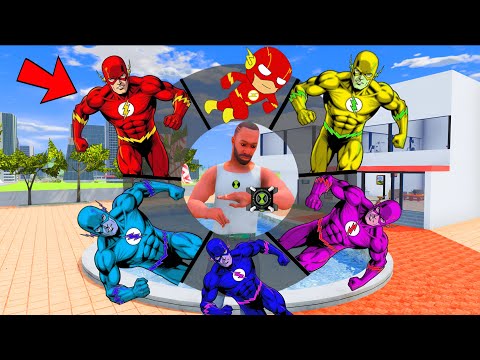 Thumbnail for Playing As A Every CARTOON AVENGERS SUPERHERO FLASH in INDIAN BIKE DRIVING 3D