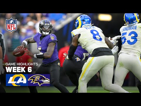 Thumbnail for Los Angeles Rams vs. Baltimore Ravens Game Highlights | 2025 NFL Season Week 6