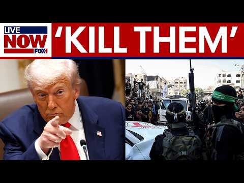 Thumbnail for President Trump threatens to 'go in and kill' Hamas | LiveNOW from FOX
