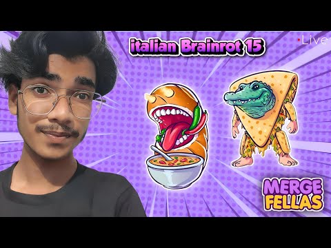 Thumbnail for italian Brainrot 15 🤪 Merge Fellas Live stream #mergefellas #live 