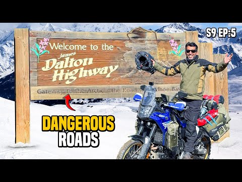Thumbnail for Riding the MOST Dangerous Road in Alaska to Arctic Ocean S9 EP 05 | Pakistan to Americas Motorcycle