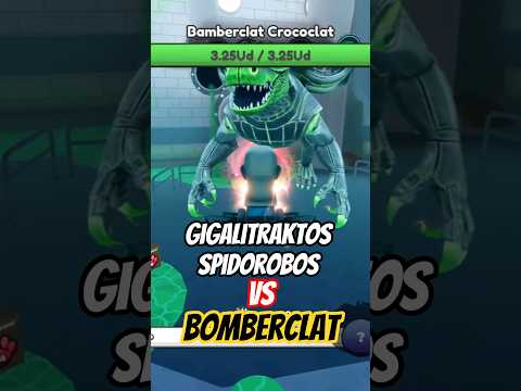 Thumbnail for Gigalitraktos Spidorobos Vs Bomberclat In Brainrot Evolution Roblox!
