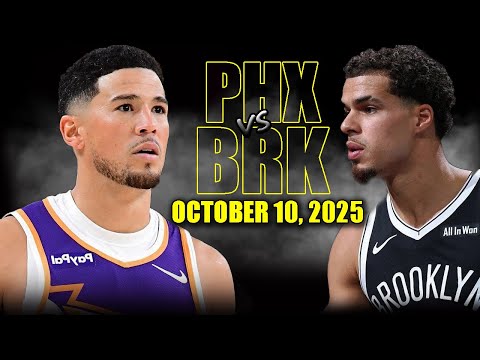 Thumbnail for Phoenix Suns vs Brooklyn Nets Full Game Highlights - October 10, 2025 | NBA Preseason