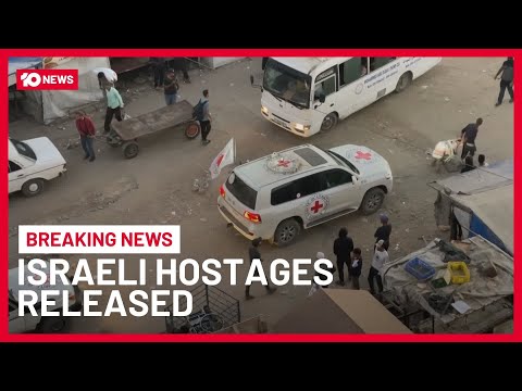 Thumbnail for Hamas Releases First Seven Israeli Hostages To Red Cross In Gaza | 10 News
