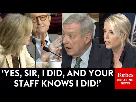 Thumbnail for BREAKING NEWS: Sparks Fly As Durbin Grills Pam Bondi Over Epstein Logs—Then Blackburn Calls Him Out