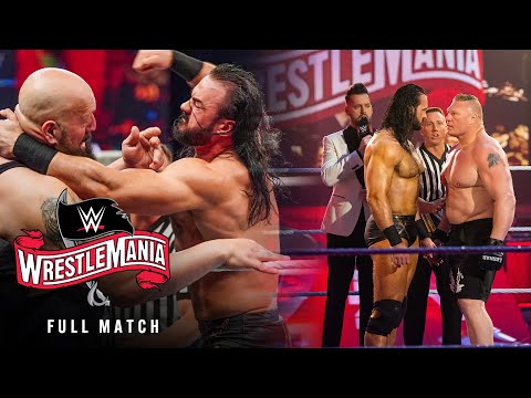 Thumbnail for FULL MATCH: Drew McIntyre faces Brock Lesnar and Big Show: WrestleMania 36