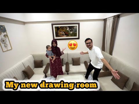 Thumbnail for Our new drawing room tour🥰madam ki pasand sy poora room change hoo gaya😅