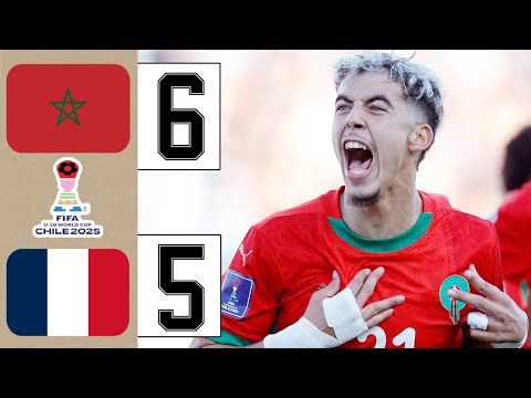 Thumbnail for France vs Morocco 5-6 Highlights & All Goals 🔥 World Cup U20 Chile 2025 HD