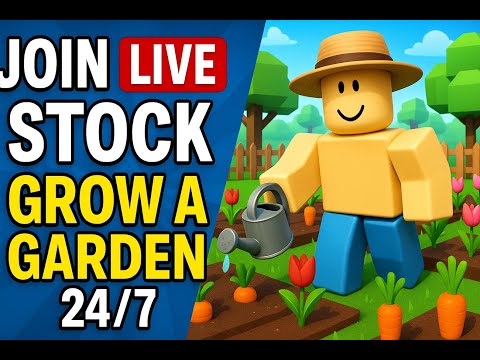 Thumbnail for #211 Live Stock Grow A Garden Roblox Real Time Stock Update & Gameplay! (US Friendly)