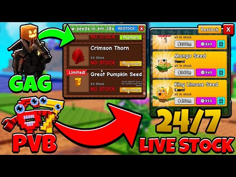 Thumbnail for LIVE PVB and GAG Stocks and Trading 24/7  #roblox