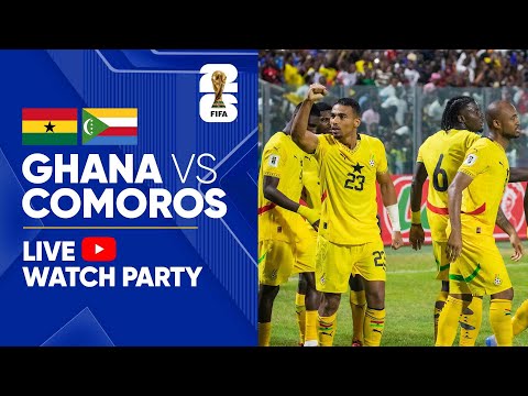 Thumbnail for Ghana vs. Comoros Live Watch Party | 2026 World Cup Qualifier | #MaxSports