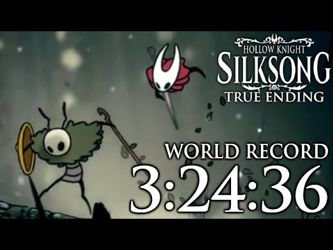 Thumbnail for Hollow Knight: Silksong True Ending Speedrun in 3:24:36! (WORLD RECORD)