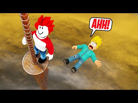 Thumbnail for Can You Survive the Tower Fall in ROBLOX ? 🗼🗼