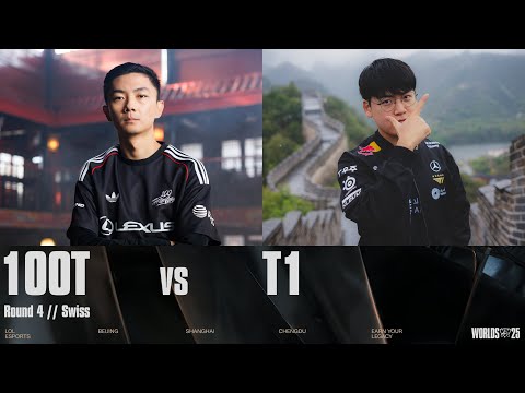 Thumbnail for 100T vs T1 | WORLDS 2025 | Swiss