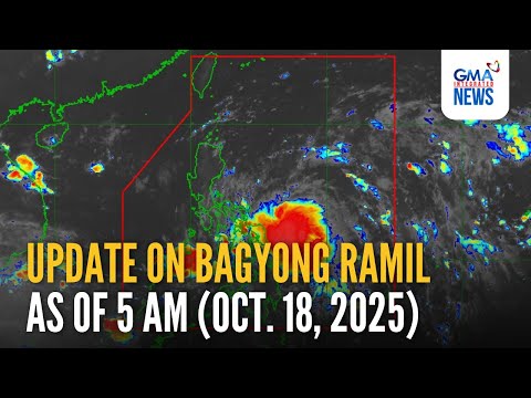 Thumbnail for Update on Tropical Storm #RamilPH as of 5 AM (Oct. 18, 2025) | GMA Integrated News