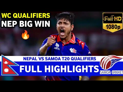 Thumbnail for Nepal Vs Samoa ICC CWC Qualifier T20 Full Highlights 2025 | NEP Vs sam