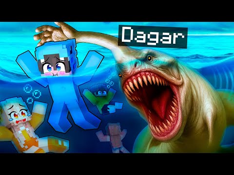 Thumbnail for Me Convertí en MONSTRUO MARINO MANO para Trollear a Mis Amigos en Minecraft!