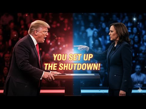Thumbnail for Trump Explodes at Kamala Harris LIVE — “You Set Up the Shutdown!