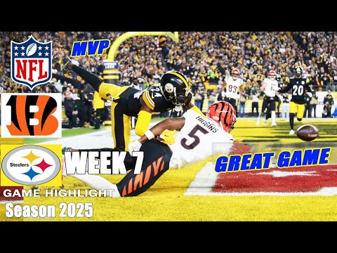 Thumbnail for Bengals vs. Steelers (Oct.16.25) WEEK7 | Full Game Highlights | NFL Season 2025