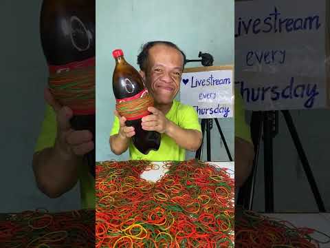 Thumbnail for 🔴 I Wrapped 1000 of Rubber Bands Around a Coca Bottle... You Won't Believe What Happened