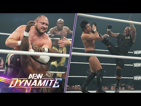 Thumbnail for AEW Dynamite HIGHLIGHTS: The Hurt Syndicate vs The Opps for the AEW World Trios Title! | 10/22/25