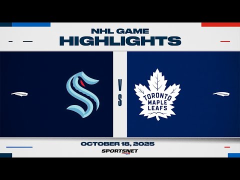 Thumbnail for NHL Highlights | Kraken vs. Maple Leafs - October 18, 2025